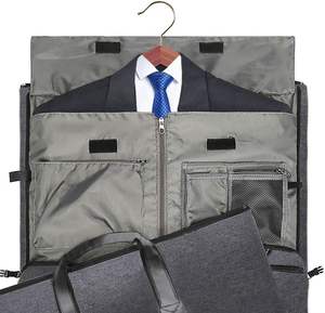 Free Sample Custom Convertible Garment <b>Bag</b> Shoulder Strap Carry on Garment Duffel <b>Bag</b> 2 in 1 Hanging Suitcase <b>Suit</b> Travel <b>Bags</b> - Product Image 5