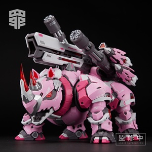 MECHA <strong>Kit</strong> for Plastic Anime <strong>Model</strong> Big Bear Rhinoceros DIY Action Figure Decoration Collection Toy for Frozen Fans - Product Image 2