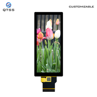 Modul Layar LCD TFT IPS Vertikal Persegi Panjang QTSS 3.99 Inci 400*960 ST7701S SPI RGB dengan Panel Sentuh CTP