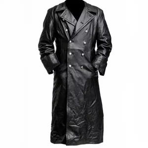 Costume Vintage di Halloween, Uniforme Classica Tedesca da Ufficiale, Completo Nero in Poliestere, Cappotto Trench Steampunk Gotico Lungo, Stile TV e Cinema - Product Image 3