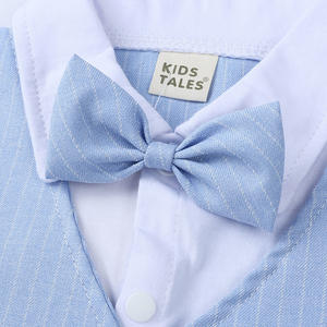 Ropa para Niños Pequeños, Conjuntos de Ropa Oficial para Bebés, Conjuntos de Pantalones a Rayas para Niños con Camisa al por Mayor - Product Image 2