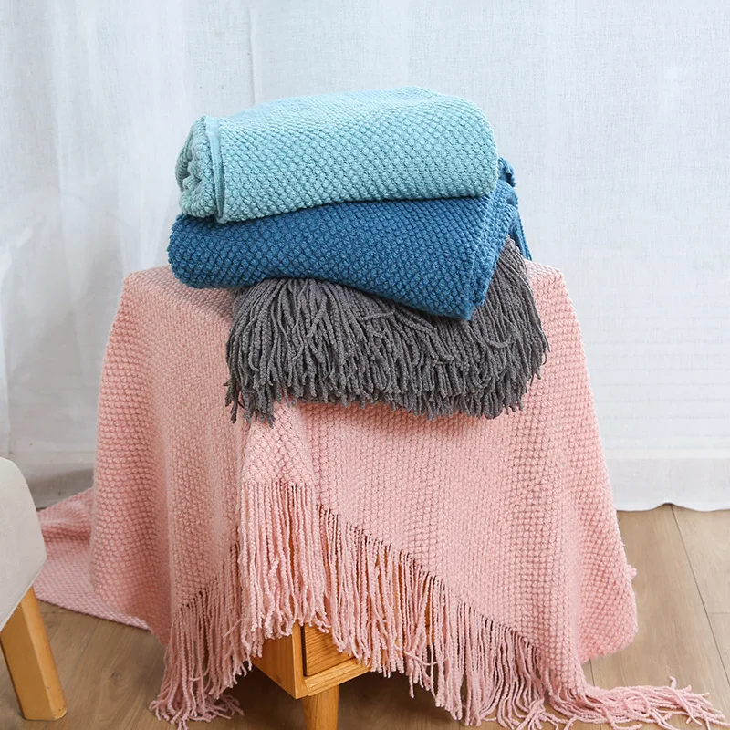 Custom Jacquard Soft Throw Blankets #H0248