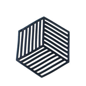 Vaisselle en silicone Tapis isolant Sous-verre Hexagone Tapis en silicone Tapis à isolation thermique Bol Napperon Décoration de table pour la maison Outils de cuisine - Product Image 5