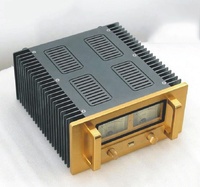 BRZHIFI — boîtier Audio personnalisé en aluminium, châssis d'amplification classique de haut niveau, doré pour maison, vente en gros