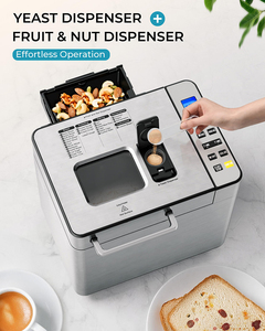 Euhomy 25-in-1 sản xuất bánh mì Máy 2lb breadmaker bánh mì máy với Nut Dispenser và nấm men Dispenser - Product Image 3