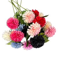 Accessoires de tir à la maison simulés à 2 têtes de parfum foncé, décoration, fleurs simulées, fleurs artificielles
