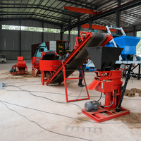 Machine manuelle de fabrication de briques en terre cuite RPT1-25, machine de fabrication de blocs de terre emboîtables