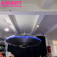 Décoration d'événement thématique, planète gonflable suspendue, OVNI pour fête
