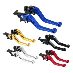 Palancas de Freno y Embrague de Aluminio para Motocicleta, Ajustables para Mejora de Motocicletas de Calle, Plateadas/Moradas/Doradas/Azules/Negras/Rojas - Product Image 3