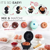 Machine à Gâteaux Électrique Miniature 3D en Forme Florale pour Pâtissier, Idéale pour Desserts Personnels DIY, Cadeau Amusant pour Fêtes et Événements – Vente en Gros