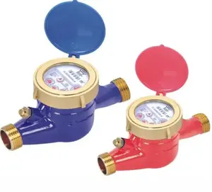 Plastic Brass Steel Domestic Customized Water Flow Meter Multijet Water Meters With Cheap Price