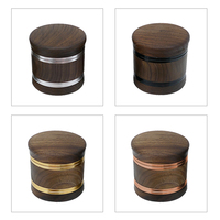 Broyeur créatif en bois, accessoire de fumage, avec Logo personnalisé, pour herbe, épices et tabac
