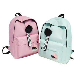 Teenage <b>College</b> Wind Women Schoolbag Cheap <b>Backpacks</b> Small Fresh Travel Solid Color <b>Backpack</b> Student Girl School Bags - Product Image 2