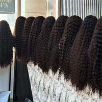 Pelucas de Cabello Humano 15A SDD, Cabello Natural Virgen Indio, Vietnamita, Birmano Rizado, Peluca con Frente de Encaje HD sin Pegamento para Mujeres Negras