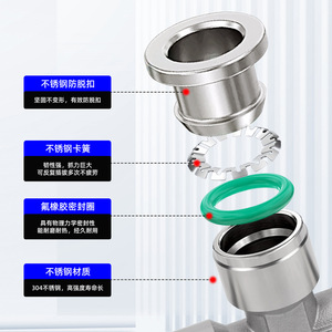 Stainless Steel <b>Quick</b> Connect Air Hose Couplings 4mm 6mm 8mm 10mm 12mm 14mm 16mm Pneumatic Metal <b>Connector</b> - Product Image 1