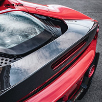 Body Kit Serat Karbon Kering Prepreg Gaya MSY Spoiler Belakang Tengah untuk Ferrari SF90