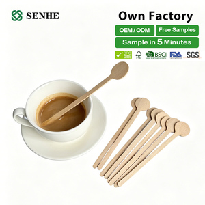 Usa e getta in legno più popolari forma diversa caffè agitatore per Cocktail agitatori per caffè tè con buona qualità - Product Image 2