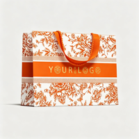 Pochette cadeau de luxe exquise en carton blanc avec poignée dissimulée à l'intérieur, impression sérigraphiée, marque Idecor, 190-230 g/m², logo personnalisé, vente au détail