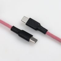 Câble USB-C enroulé personnalisé avec connecteur détachable Aviator pour clavier mécanique de jeu rétroéclairé RGB, Plug & Play, programmable