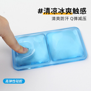 Crystal Silicone Wrist Rest <b>Mouse</b> <b>Pad</b> Rectangular Waterproof Slip Resistant Office Use - Product Image 3