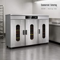 Séchoir alimentaire commercial en acier inoxydable à 60 couches haute capacité pour fruits, légumes, herbes et saucisses