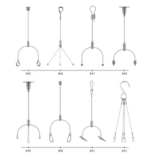 <span class=keywords><strong>3</strong></span> chân có thể điều chỉnh sefety treo dây Kit ánh sáng treo Cáp Kit cho tam giác nhôm LED bảng điều chỉnh ánh sáng an toàn Đèn dây - Product Image 6