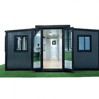 Maison conteneur pliable de 20 pieds – Habitation modulaire préfabriquée moderne pour location résidentielle, certifiée CE, montage rapide vidéo