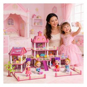 Casa de Muñecas Moderna para Princesas, Juguete de Plástico para Armar, Set de Regalo para Niños - Product Image 4