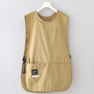 Tablier sans manches de couleur unie avec logo imprimé personnalisé pour restaurant, cuisine, tabliers de cuisine pour chef, serveur, café, barbier - Product Image 1