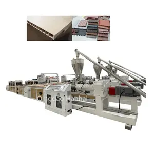 PP PE WPC Decking Profile Wood Plastic Lumber Compounding Board High Production Extrusion Line WPC Profile Making Machine