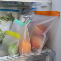 Herbruikbare Siliconen Voedselopbergzak Eva Plastic Ritssluiting Zak Fruit Bewaren-Verse Ritssluiting Zak