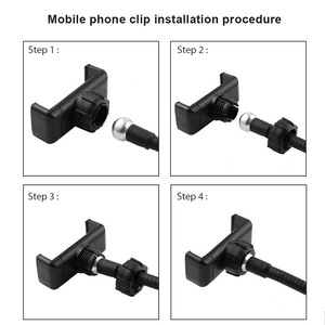 Flexible para teléfono <span class=keywords><strong>celular</strong></span> soporte teléfono <span class=keywords><strong>celular</strong></span> titular soporte de lámpara autofoto teléfono lámpara palo <span class=keywords><strong>Selfie</strong></span> Led anillo de luz con soporte - Product Image 3