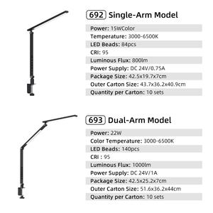 Hiện đại mắt-chăm sóc LED văn phòng Đèn bàn để đọc làm việc từ nhà trực tuyến hội nghị thủ công mỹ nghệ bảng nhiệm vụ chiếu sáng - Product Image 3