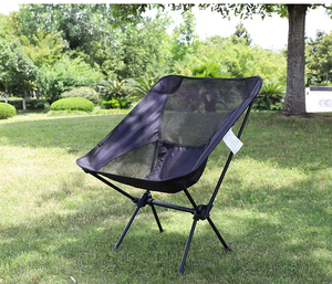 Chaise pliante d'extérieur, chaise de voyage portable, tabouret de loisirs avec dossier, chaise de pêche et de plage ultra-légère en alliage d'aluminium - Product Image 2