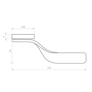 <span class=keywords><strong>Maniglia</strong></span> per Porta Interna in Acciaio Nero Satinato Design Moderno Coppia di Maniglie Ritorte in Lega di Zinco per Uso Interno - Product Image 6