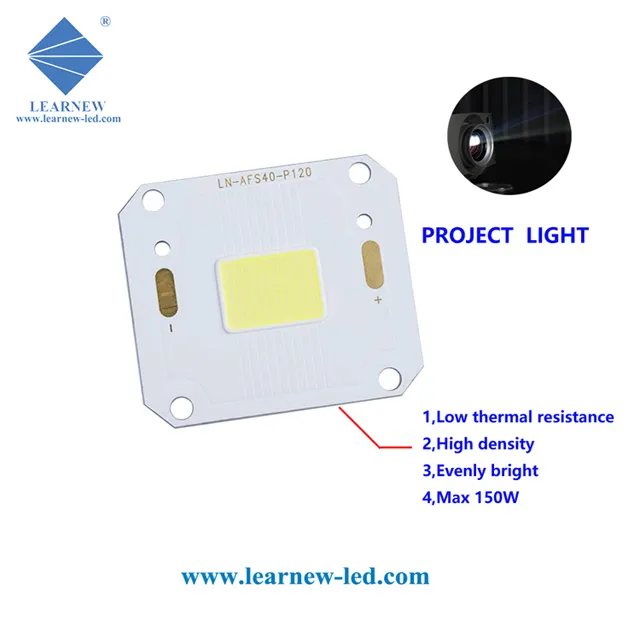 ความหนาแน่นสูง120W 30-34V โปรเจคเตอร์ Light Cob Led