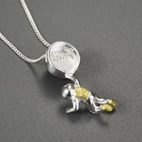 Prix de gros pur S925 argent Sterling pierre précieuse naturelle Lapis Space Odyssey pendentifs chaîne de charme collier femmes bijoux fins