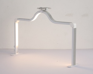 Lampu meja Salon kuku LED profesional, dengan penjepit telepon kecerahan dapat diatur lengan ganda desain kristal untuk penggunaan Salon kecantikan - Product Image 1