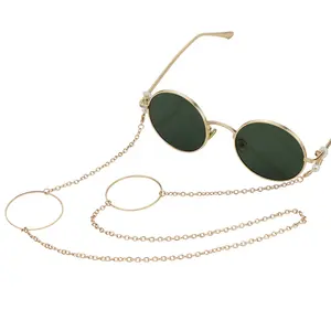 Nouveau Design boucle or métal léger support de lunettes de soleil sangle lunettes String masque lanière chaîne de lunettes