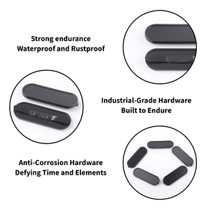 Chất Lượng Cao Màu Đen Dài Vòng Đầu Quần Áo Thẻ Nhãn Tùy Chỉnh Kim Loại Logo Tên Tag Huy Hiệu Ngực Tag Trâm Cài Cho Unisex - Product Image 4