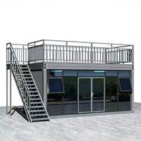 Maison préfabriquée modulaire en structure acier durable et démontable pour hôtel, bureau, atelier