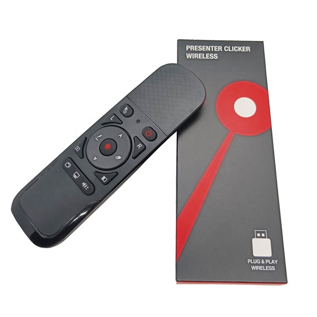 Red Laser Pointer for PPT Wireless Presenter with Air Mouse Presentation Clickers for PowerPoint PPT Page Turner