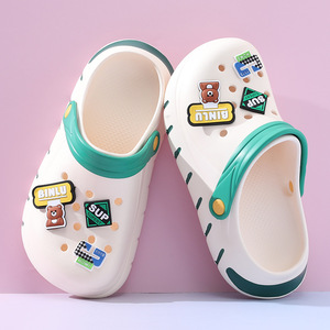 Binlu Crocs Sandales EVA antidérapantes respirantes en forme de dessin animé, chaussures de plage d'été pour filles, taille 35 36 37 38 39 40 - Product Image 1