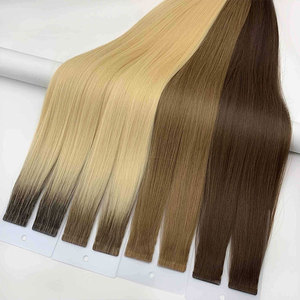 Extensions de cheveux humains Remy de qualité européenne 12A, à bandes adhésives double face, vierges, sans nœuds, sans perte de cheveux - Product Image 3