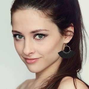 New Exquisite Stylish Women's Handmade Bohemian Hoop <b>Earrings</b> Tassel Design Multicolor 9 Pairs Combination - Product Image 4