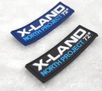 Étiquettes pour vêtements en silicone personnalisées avec logo gaufré, pièces, à la mode, en caoutchouc pvc