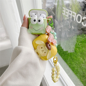 Étuis créatifs pour écouteurs Kawai <span class=keywords><strong>Iphone</strong></span> Cartoon, coque sans fil fantaisie pour Airpods 3 4, étui pour écouteurs avec porte-clés de dessins animés, <span class=keywords><strong>Pro</strong></span> 1 <span class=keywords><strong>2</strong></span> - Product Image 3