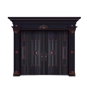 Porte en aluminium moulé écologique au design moderne et spacieux, très durable, personnalisable, isolant efficacement le bruit pour les entrées d'appartements - Product Image 3