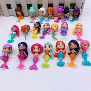 Plastic mermaid toy Promotion small capsule Toys For Vending Capsule YiWu toys