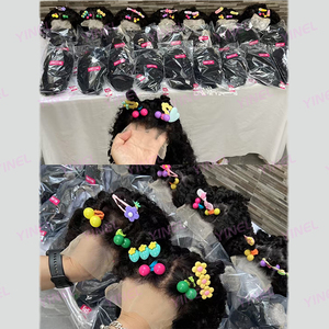 <span class=keywords><strong>Parrucca</strong></span> riccia con chiusura in pizzo trasparente 4x4 pre-strappata <span class=keywords><strong>per</strong></span> <span class=keywords><strong>bambina</strong></span>, in capelli umani, <span class=keywords><strong>per</strong></span> ragazza giovane - Vendita all'ingrosso - Product Image 6